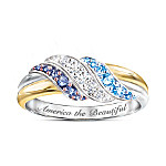 Buy Star Spangled Sparkle 18K Gold-Plated Ring