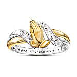 Buy Faith's Embrace Praying Hands Diamond Ring