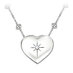 Buy Mom's Message Of Faith Diamond Pendant Sterling Silver Necklace