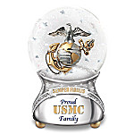 Buy Proud USMC Family Musical Glitter Globe