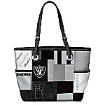 Buy For The Love Of The Game NFL Oakland Raiders Patchwork Tote Bag