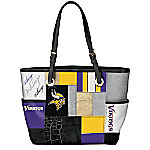 Buy For The Love Of The Game NFL Minnesota Vikings Patchwork Tote Bag