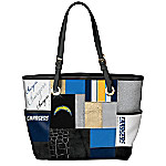Buy For The Love Of The Game NFL Los Angeles Chargers Patchwork Tote Bag