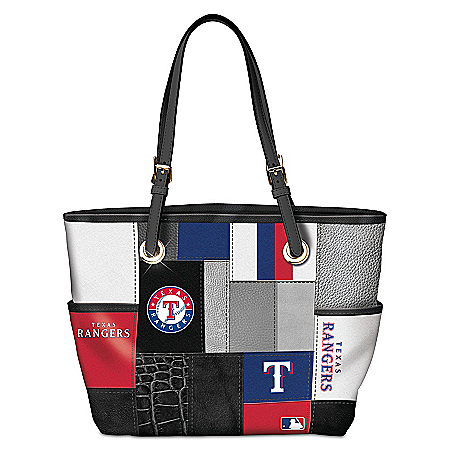 Texas Rangers MLB Women’s Patchwork Tote Bag