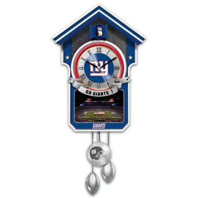 Buy New York Giants NFL Cuckoo Clock With Game Day Image