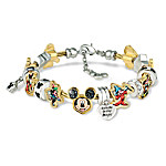 Buy Disney Mickey Mouse's Greatest Moments Women's Cable Charm Bracelet