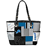 Buy For The Love Of The Game NFL Detroit Lions Patchwork Tote Bag