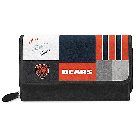 For The Love Of The Game NFL Chicago Bears Patchwork Wallet