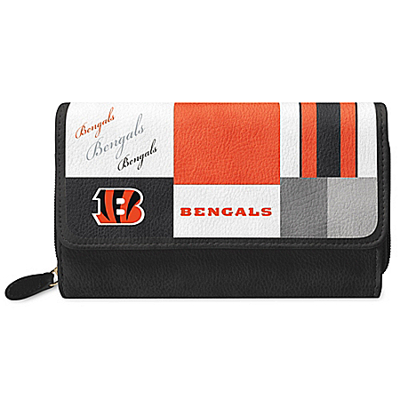 For The Love Of The Game NFL Cincinnati Bengals Patchwork Wallet