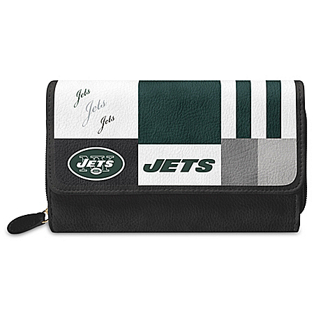 For The Love Of The Game NFL New York Jets Patchwork Wallet