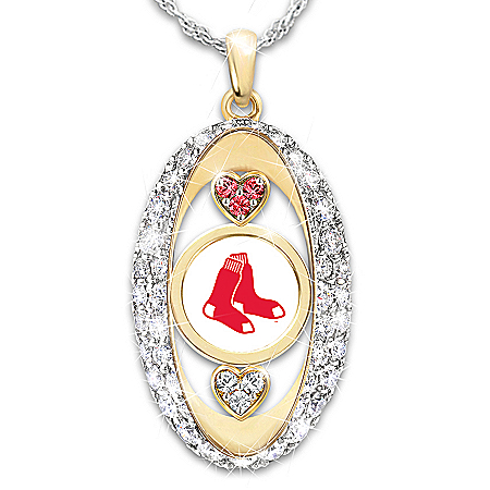 For The Love Of The Game Boston Red Sox Pendant Necklace