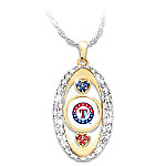 Buy For The Love Of The Game Texas Rangers Pendant Necklace