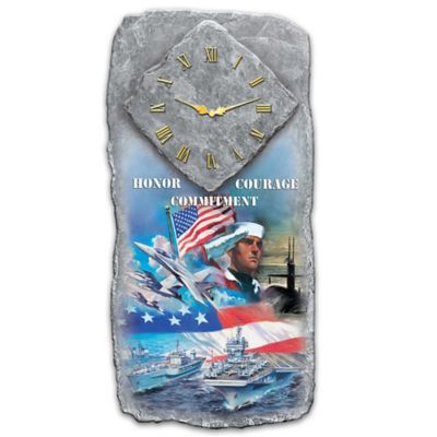 Buy U.S. Navy Honor, Courage and Commitment Wall Clock