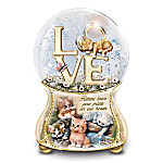 Buy Jurgen Scholz Kittens Leave Pawprints On Our Hearts Hand-Painted Glitter Globe