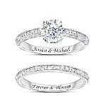 Buy Forever Love Personalized Diamonesk Bridal Ring Set