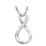 Buy Infinity Heart Personalized Diamond Pendant Necklace