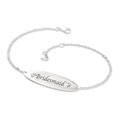 Buy Women's Name Bar ID Style Personalized Diamond Bracelet