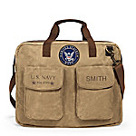 Buy U.S. Navy Personalized Canvas Messenger Tote Bag
