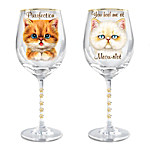 Buy Paws-itvely Purrfect Cat Wine Glass Set