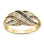 Buy Bold Beauty Mocha, Black, And Champagne Colored Diamond Ring