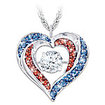 Buy America The Beautiful Diamonesk Heart Pendant Necklace