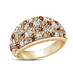 Buy Wild Beauty Women's 18K Gold-Plated Diamonesk Dome Ring