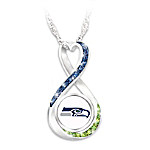 Buy NFL Seattle Seahawks Forever Infinity Pendant Necklace