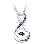 Buy NFL Baltimore Ravens Forever Infinity Pendant Necklace