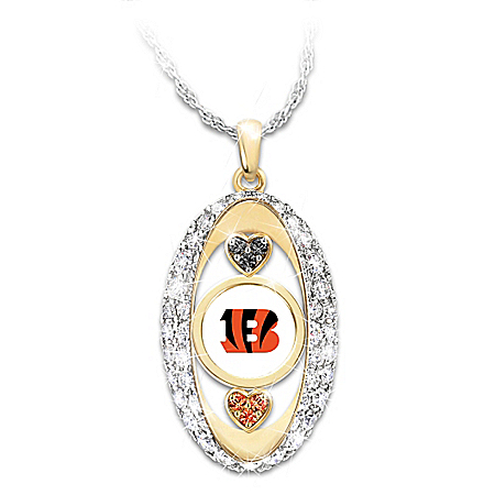 For The Love Of The Game Cincinnati Bengals Pendant Necklace