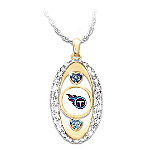 Buy For The Love Of The Game Tennessee Titans Swarovski Crystal Pendant Necklace