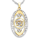 Buy Navy Pride Swarovski Crystal Pendant Necklace
