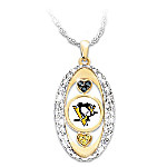 Buy For The Love Of The Game Pittsburgh Penguins® 18K Gold-Plated Pendant Necklace