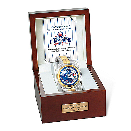 2016 World Series Champions Chicago Cubs Stainless Steel Men’s Watch