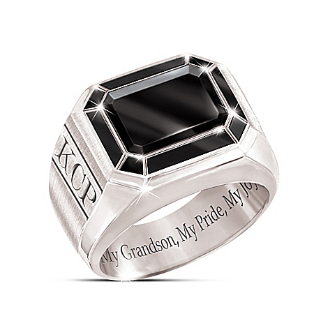 My Grandson, My Pride, My Joy Personalized Ring – Personalized Jewelry