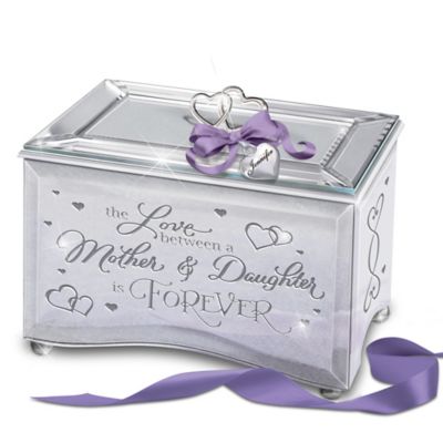 Buy The Love Between A Mother & Daughter Is Forever Personalized Mirrored Music Box