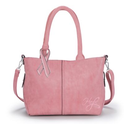 Buy Hope Is Beautiful Breast Cancer Awareness Women's Pink Handbag With Removable Pouch