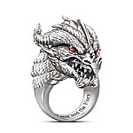 Buy Stainless Steel Power And Fury Men's Dragon Head Ring