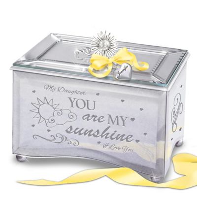 Buy Daughter, You Are My Sunshine Personalized Mirrored Music Box
