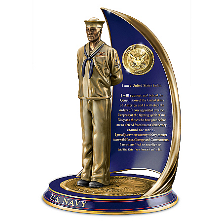 Navy Spirit Cold-Cast Bronze Sailor Sculpture