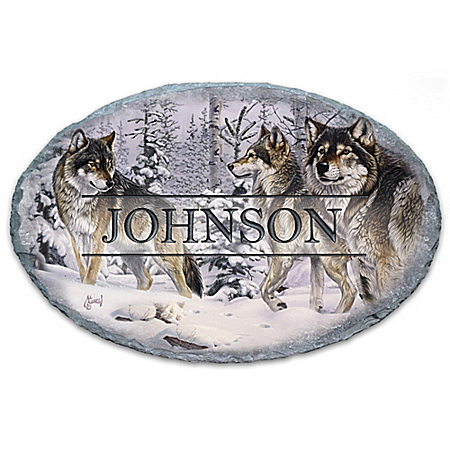 Gathering Of The Pack Personalized Wolf Welcome Sign