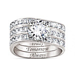 Buy Message Of Love Diamonesk Sterling Silver Ring