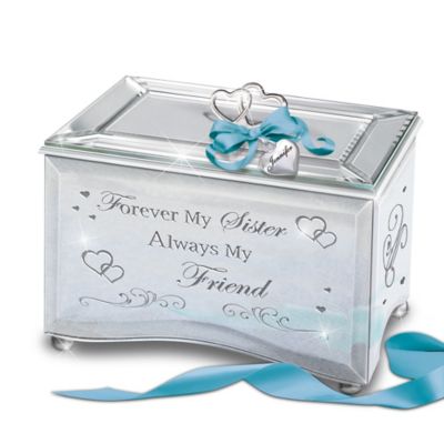 Buy Forever My Sister, Always My Friend Personalized Mirrored Music Box