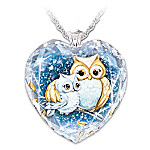 Buy Granddaughter Owl Always Love You Personalized Crystal Heart Pendant Necklace