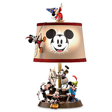 Disney Mickey Mouse Through The Years Sculptural Table Lamp