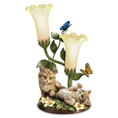 Buy Purr-fectly Playful Sculpture With Torchiere Lamp