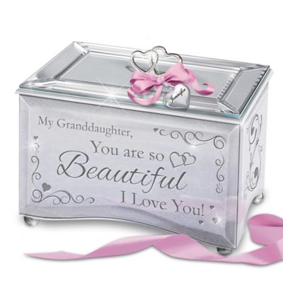 Buy Granddaughter, You Are So Beautiful Personalized Mirrored Music Box With Poem Card