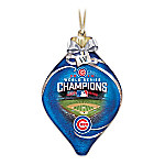 Buy Chicago Cubs 2016 World Series Champions Glass Christmas Ornament