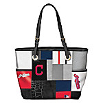 Buy Cleveland Indians MLB Women's Patchwork Tote Bag With Team Logos