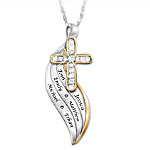Buy Bless And Keep Us Women's Personalized Religious Diamond Pendant Necklace
