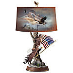 Buy Ted Blaylock Light Of Freedom Sculpted Eagle Patriotic Table Lamp
